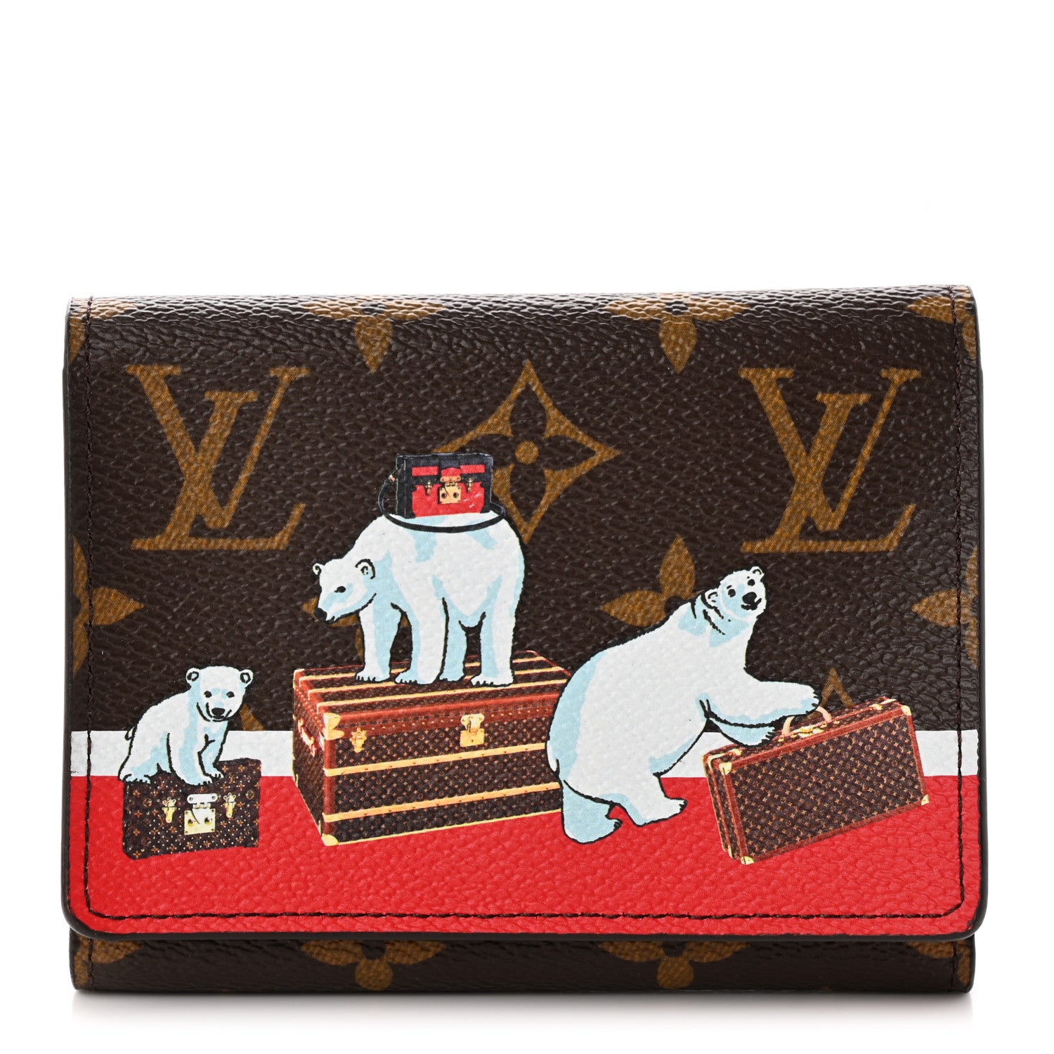 Louis Vuitton Monogram 2017 Christmas Animation Victorine Wallet 1 of 9