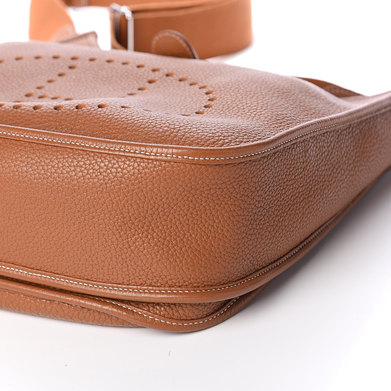 Hermes Taurillon Clemence Evelyne III GM Gold 8 of 8