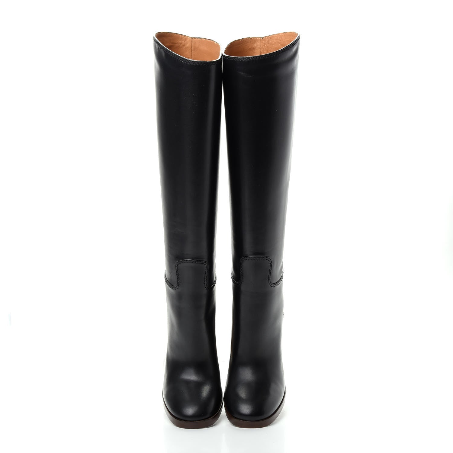 Gucci Calfskin Knee High Lifford Boots 37 Black 5 of 9