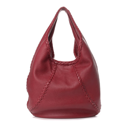Bottega Veneta Cervo Deerskin Large Hobo Scarlet 1 of 12