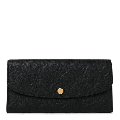 Louis Vuitton Empreinte Emilie Wallet Black Dune 1 of 9