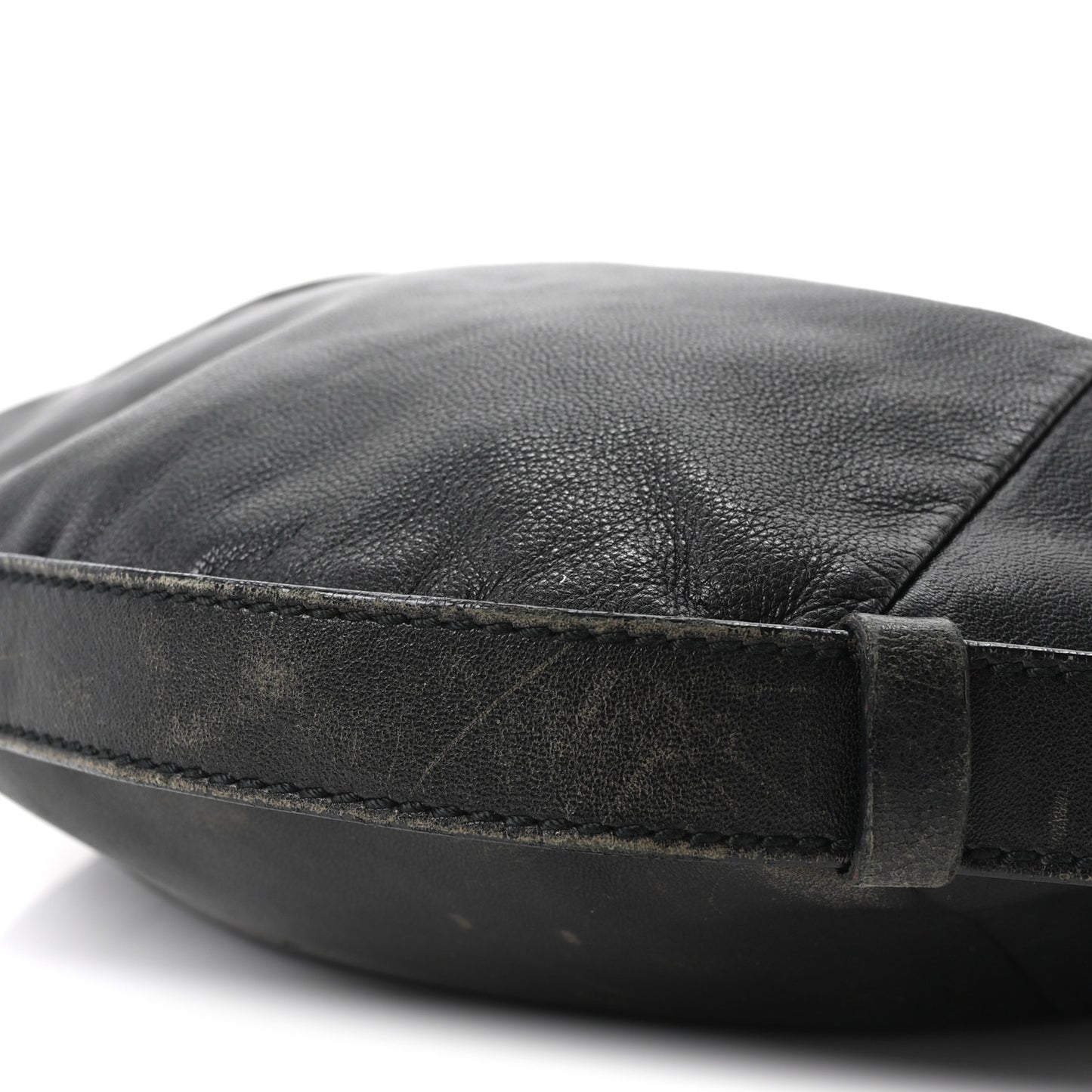 Buffalo Horn Small Mombasa Hobo Black