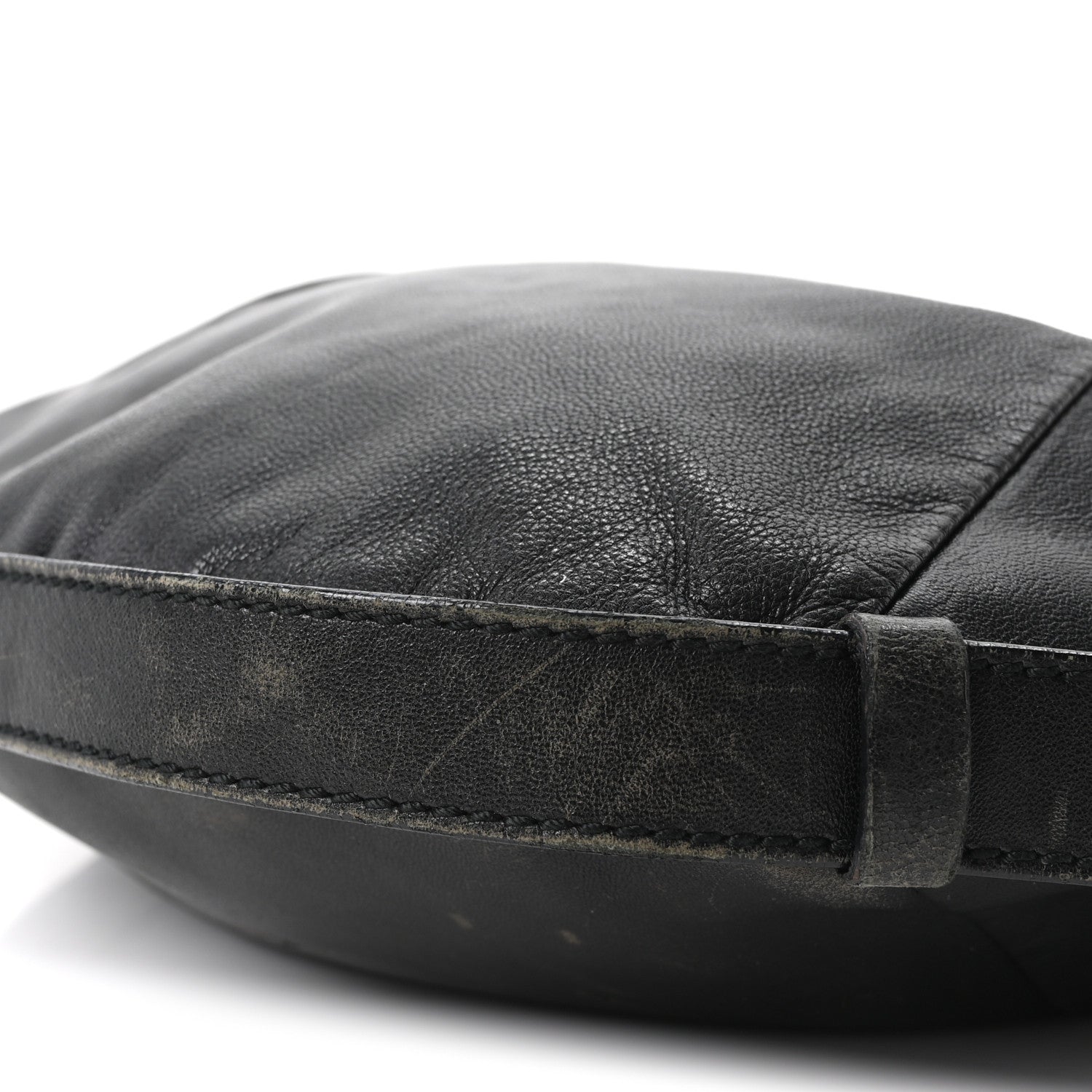 Saint Laurent Buffalo Horn Small Mombasa Hobo Black 9 of 9