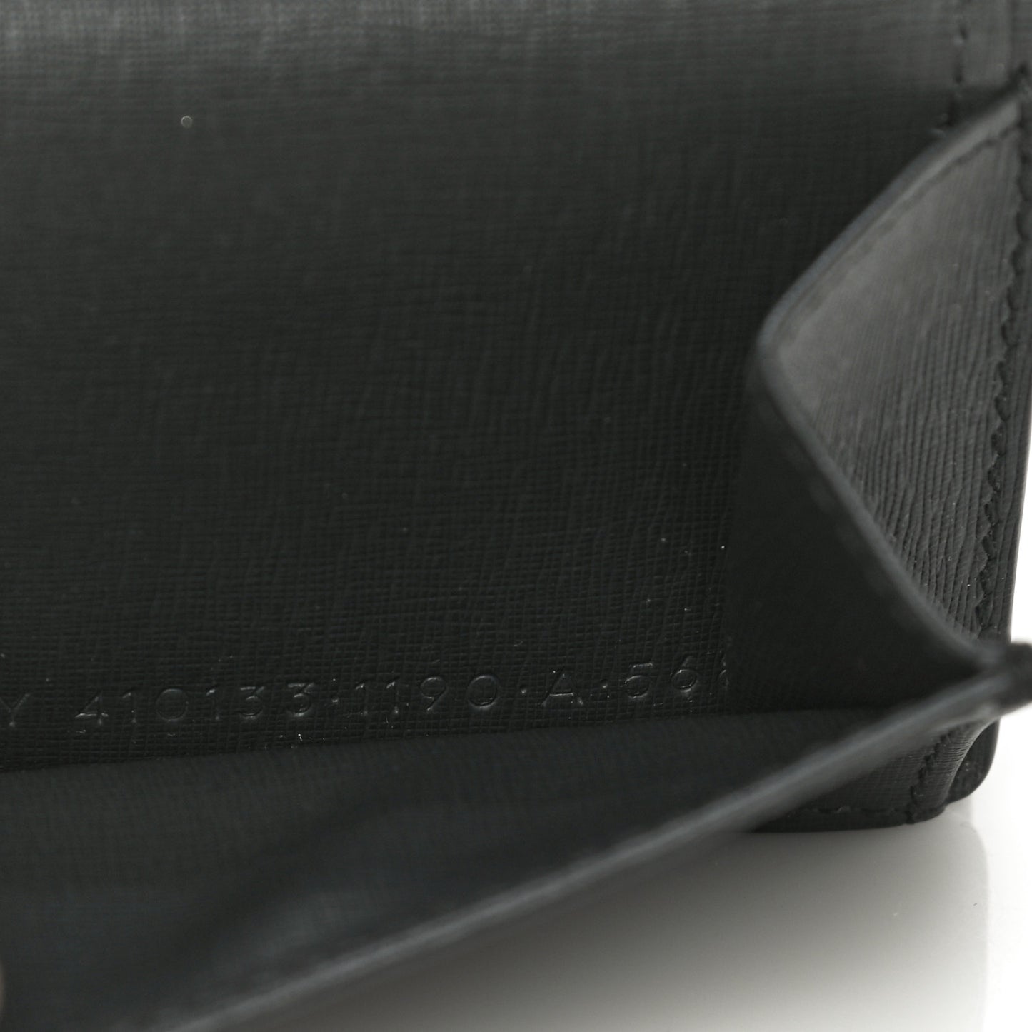Striped Calfskin Logo Bi-Color Mini Wallet Grey Green