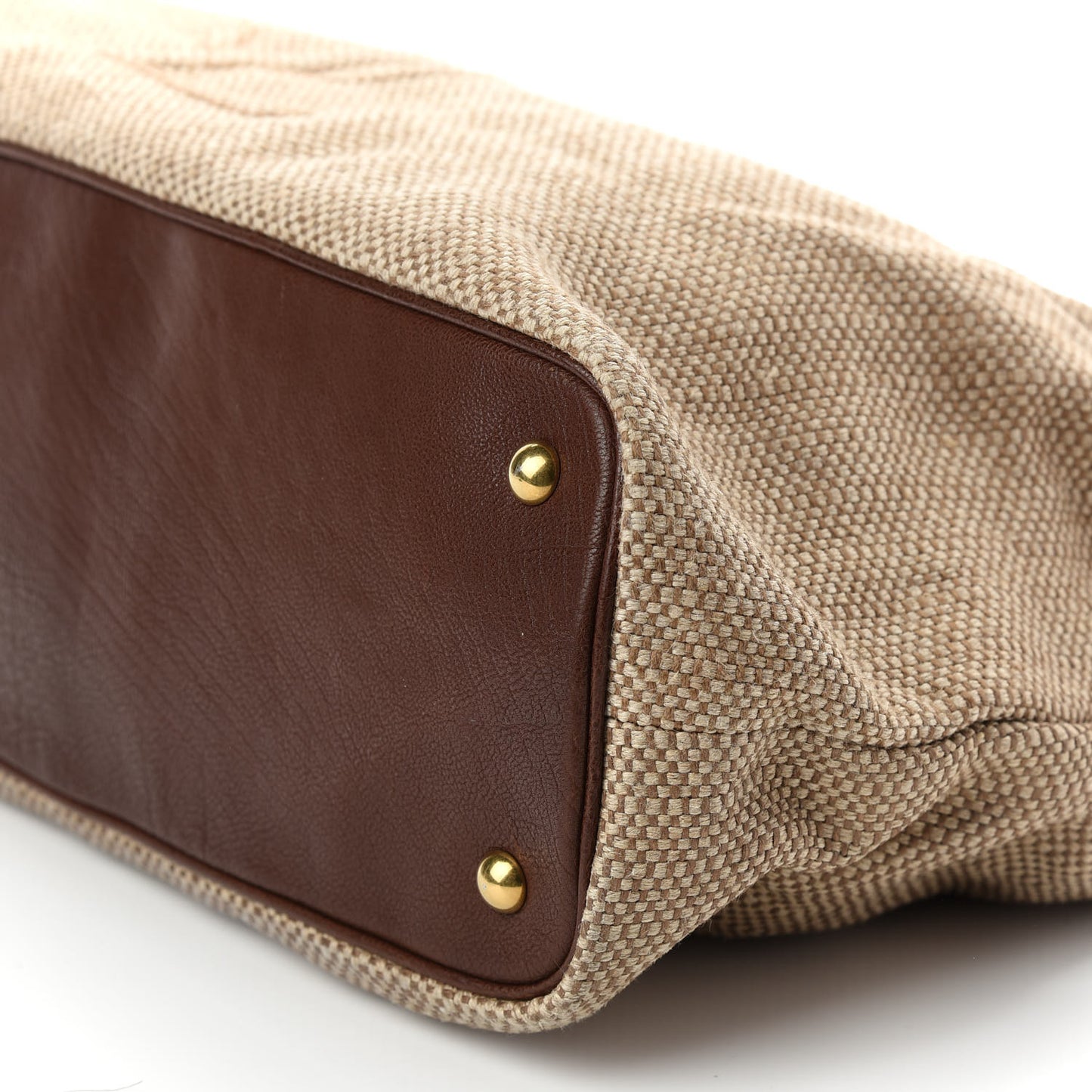 Linen Belle de Jour Cabas Tote Brown