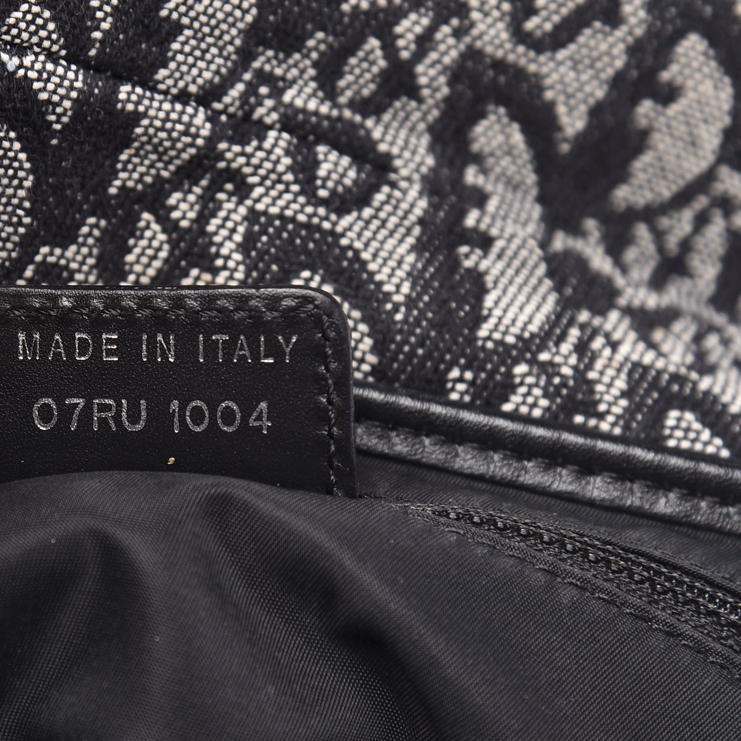 Monogram Saddle Bag Black