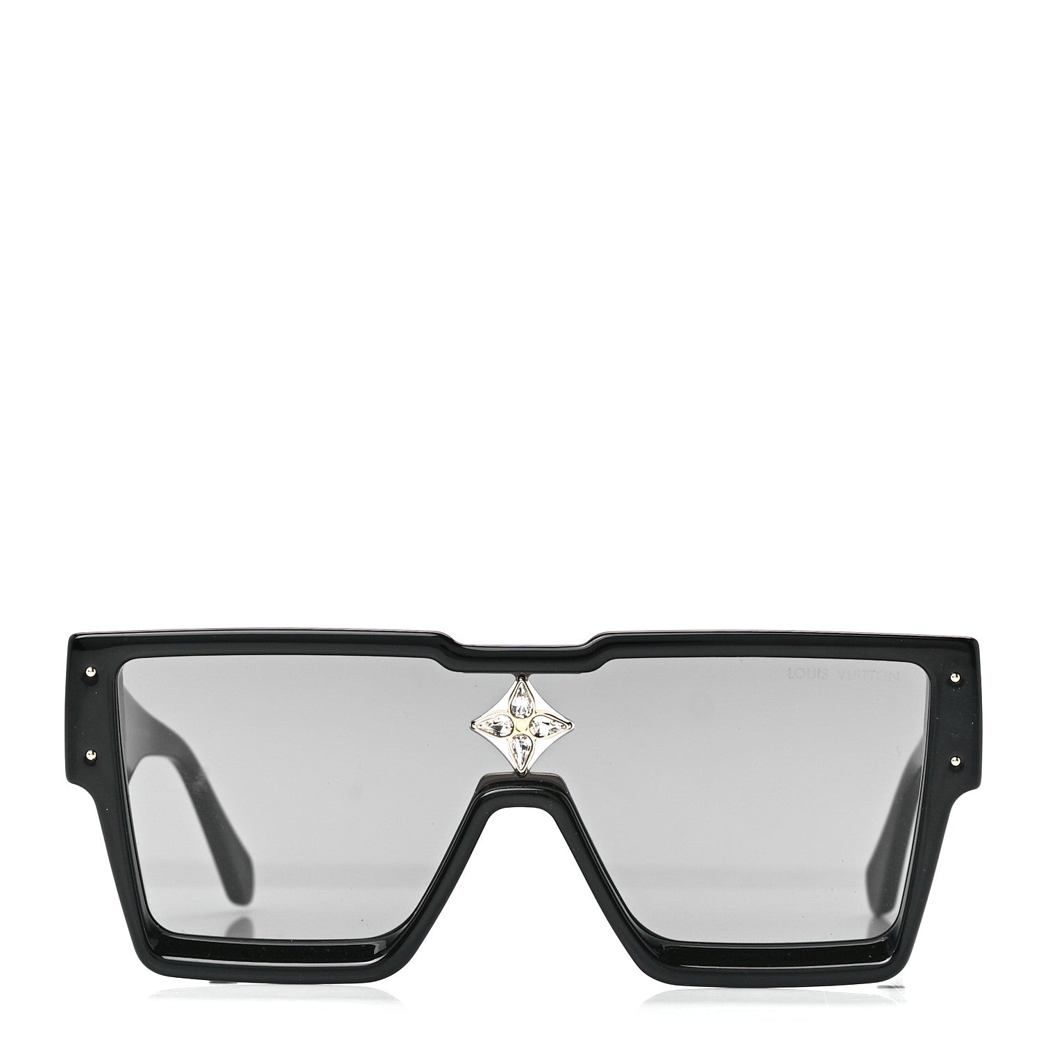 Louis Vuitton Acetate Swarovski Crystal Cyclone Sunglasses Z1578W Black 2 of 9