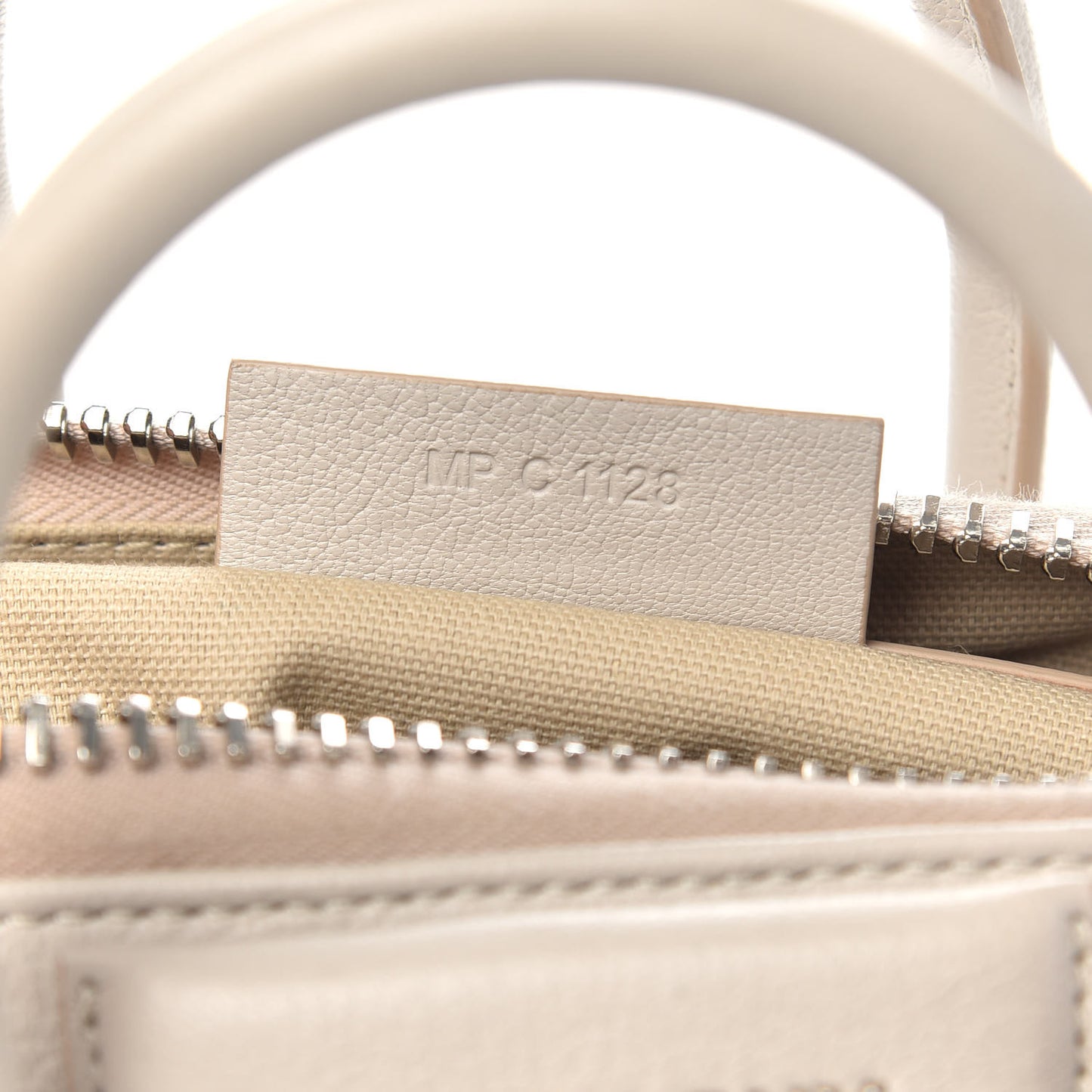 Sugar Goatskin Mini Antigona Beige Buff