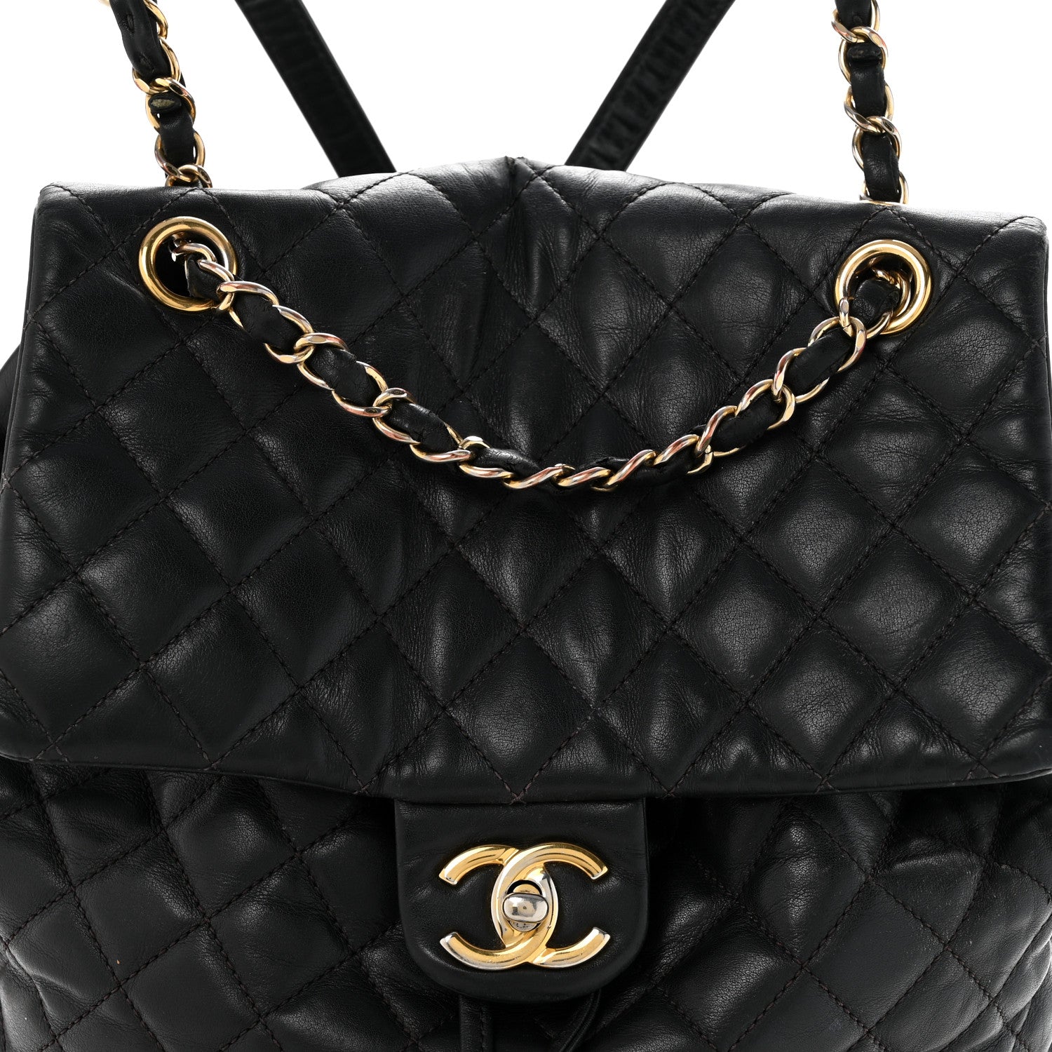Chanel Lambskin Quilted Large Urban Spirit Backpack Black 8 of 18
