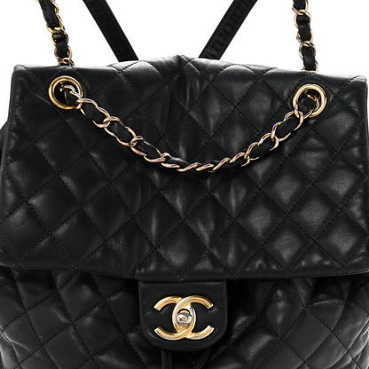 Chanel Lambskin Quilted Large Urban Spirit Backpack Black 8 of 18