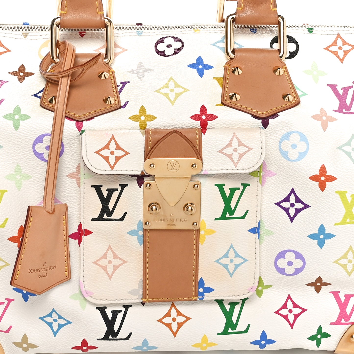 Monogram Multicolor Speedy 30 White