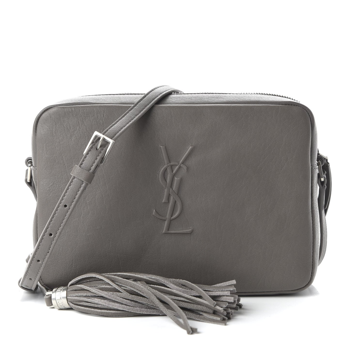 Lambskin Monogram Small Lou Camera Bag Asphalt