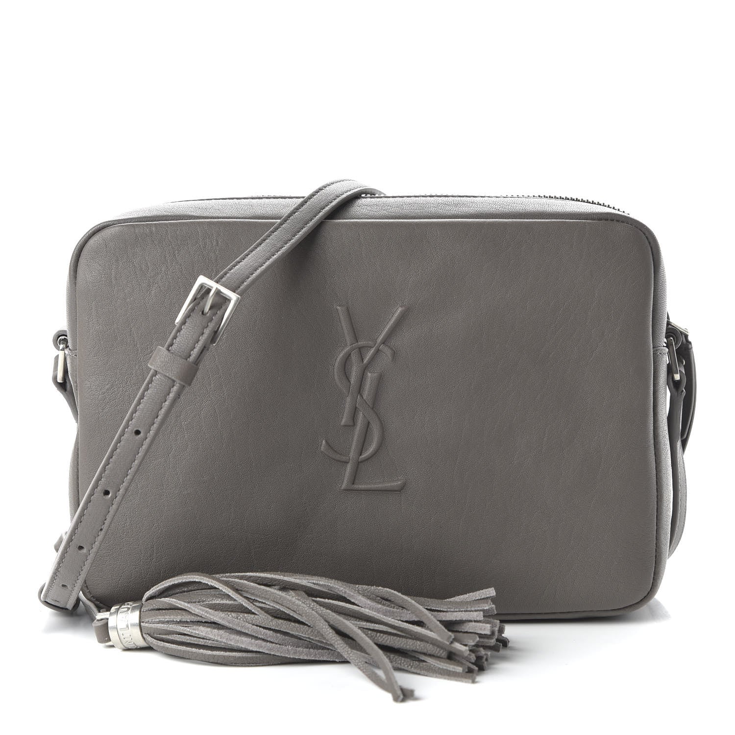 Saint Laurent Lambskin Monogram Small Lou Camera Bag Asphalt 1 of 9