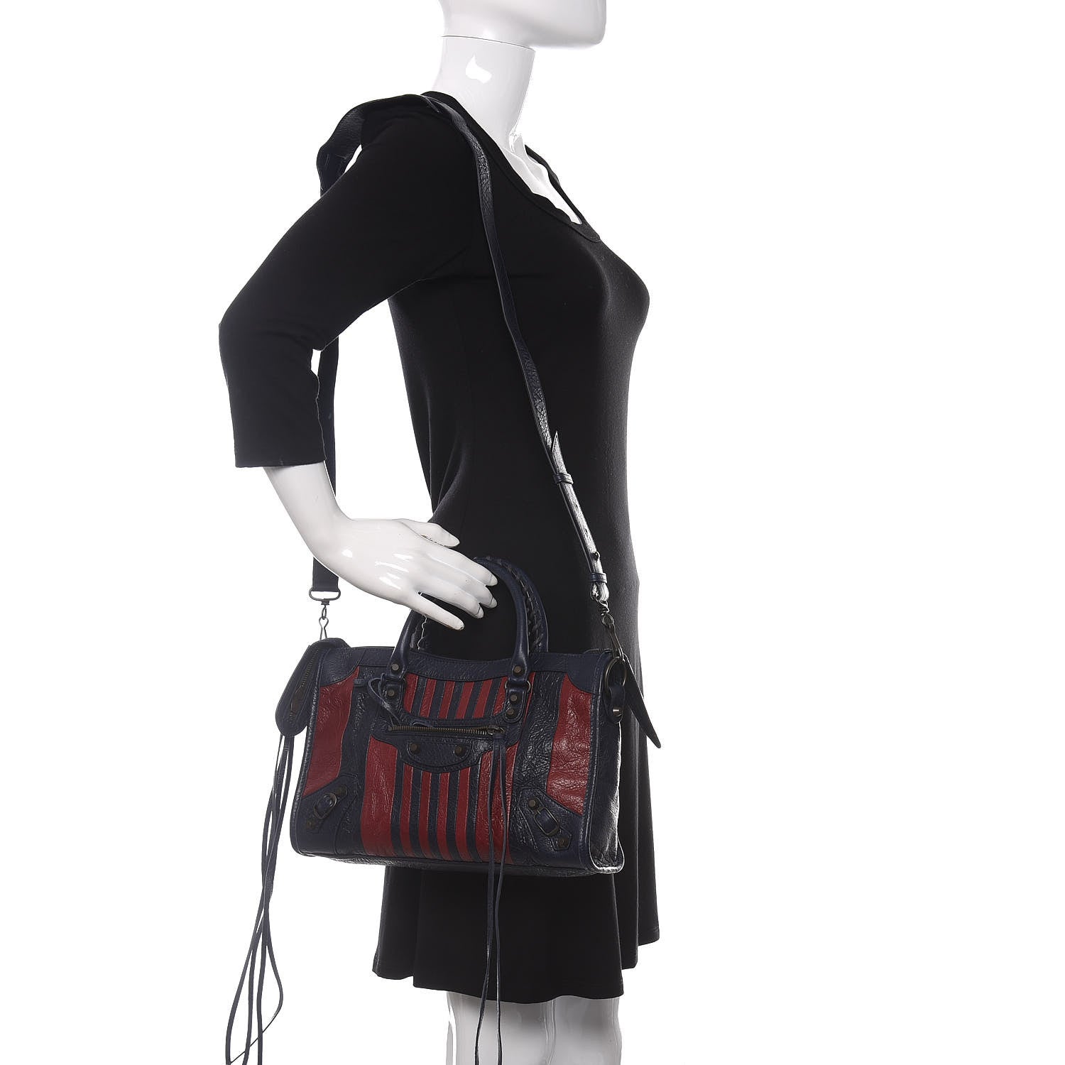 Balenciaga Veau Arena Multicolore Classic Hardware S City Bleu Nuit Rouge 2 of 10