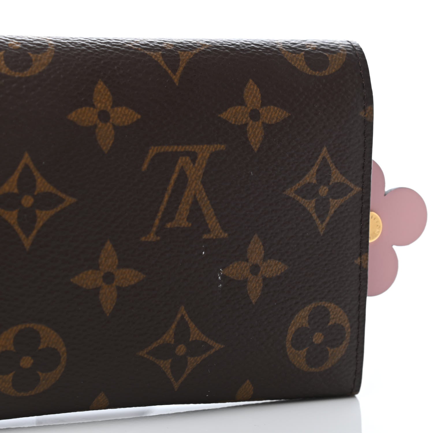 Louis Vuitton Monogram Bloom Flower Emilie Wallet Blue Jean 5 of 5