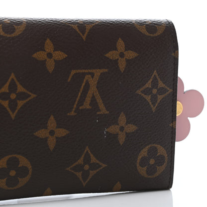 Louis Vuitton Monogram Bloom Flower Emilie Wallet Blue Jean 5 of 5