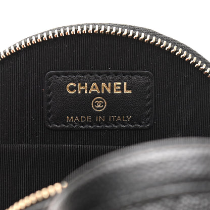 Chanel Caviar Quilted Round Handle With Care Vanity With Chain Black 8 of 14
