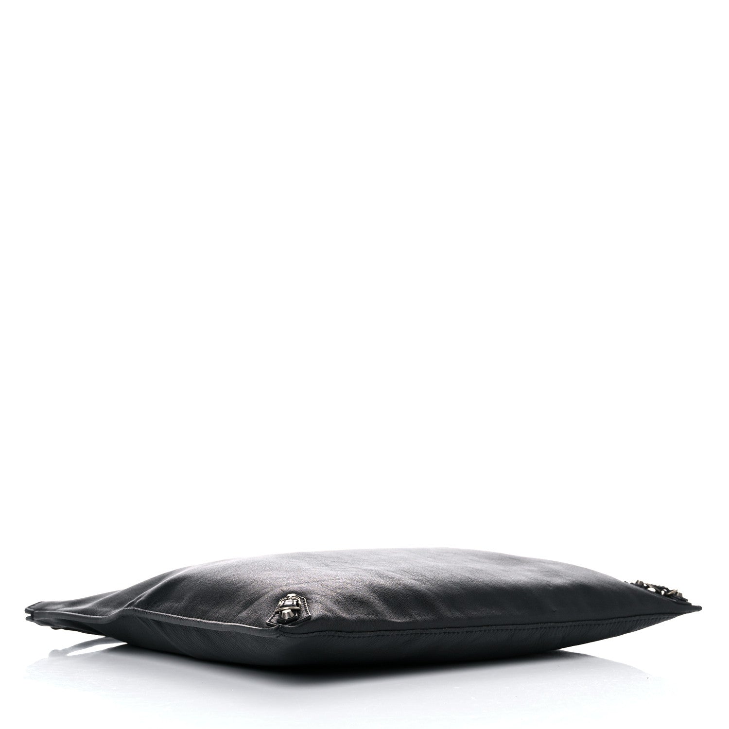 Balenciaga BALENCIAG Veau Papier Classic Silver Hardware Clutch Black 4 of 19