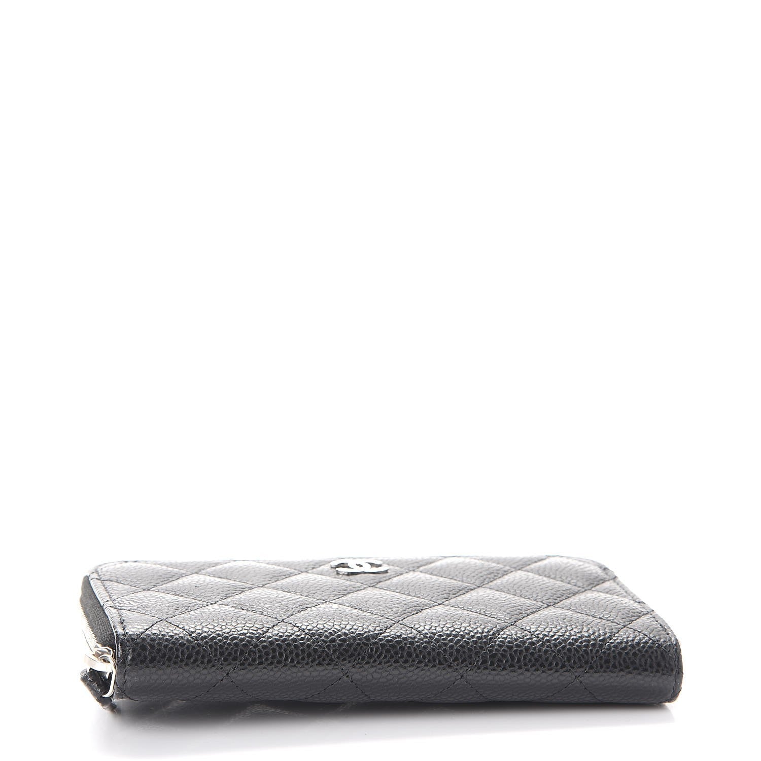 Chanel Caviar Quilted Medium Zip Around Wallet Black 4 of 11