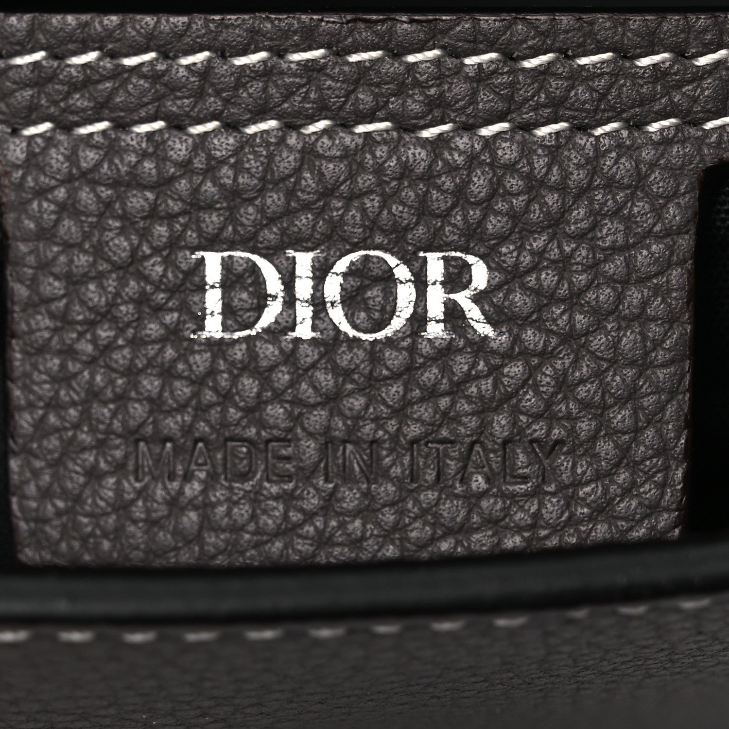 Christian Dior Grained Calfskin Maxi Gallop Sling Bag Grey 6 of 12