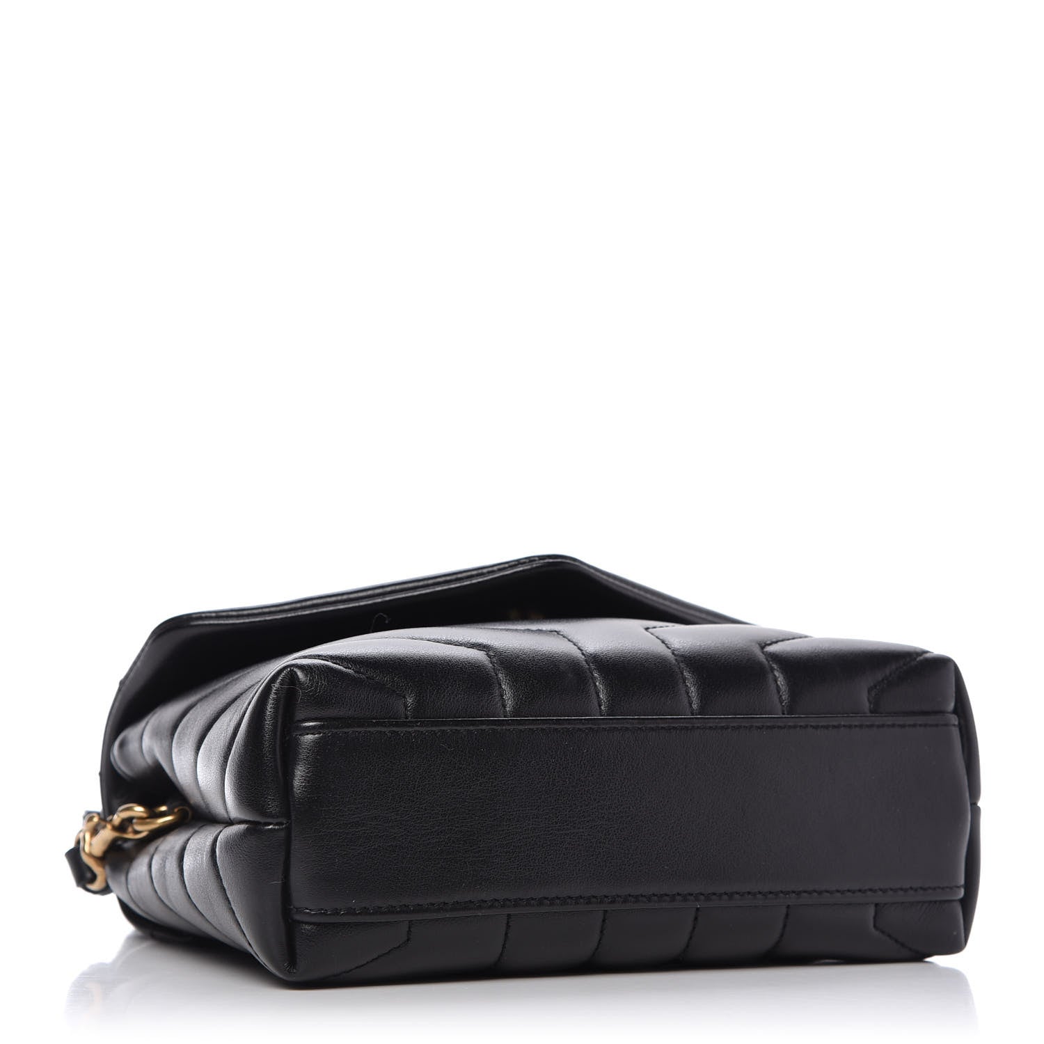 Saint Laurent Calfskin Y Quilted Monogram Toy Loulou Crossbody Bag Black 4 of 9