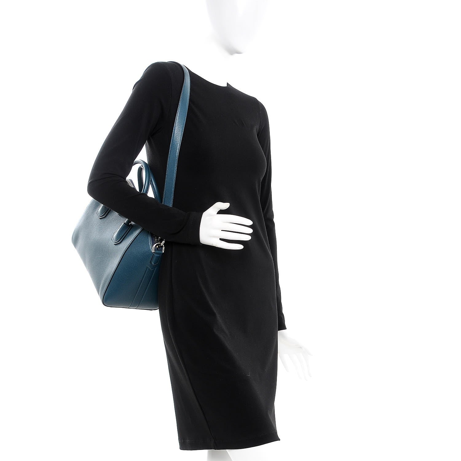 Givenchy Sugar Goatskin Small Antigona Prussian Blue 2 of 7