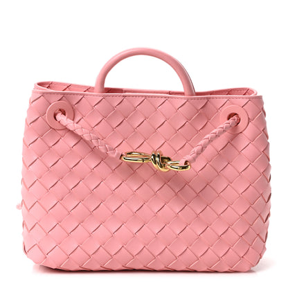 Bottega Veneta Nappa Intrecciato Small Andiamo Shoulder Bag Blush 1 of 10