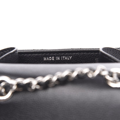 Chanel Grained Calfskin Quilted CC Box Clutch With Chain Black 7 of 12