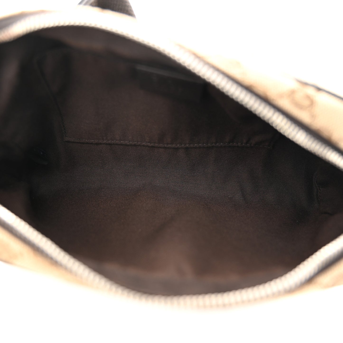 Monogram Dollar Calfskin Belt Bag Beige Ebony Testa di Moro Marrone Scuro