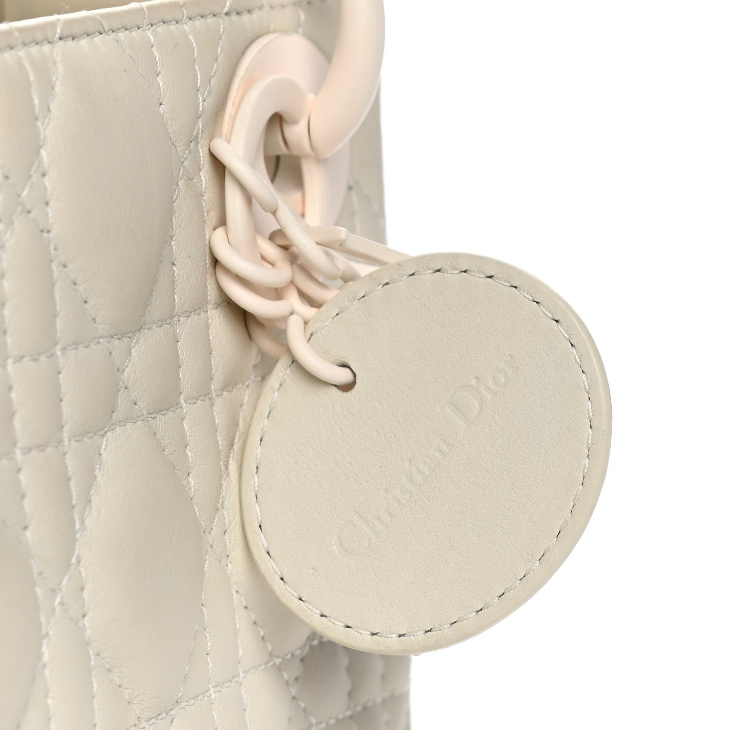 Christian Dior Ultra Matte Calfskin Cannage Mini Lady Dior White 10 of 20