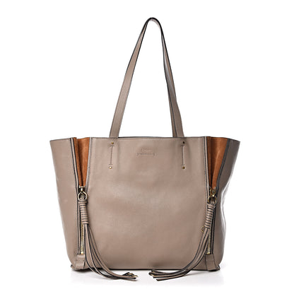 Chloe Smooth Calfskin Medium Milo Shopping Tote Motty Grey 1 of 18