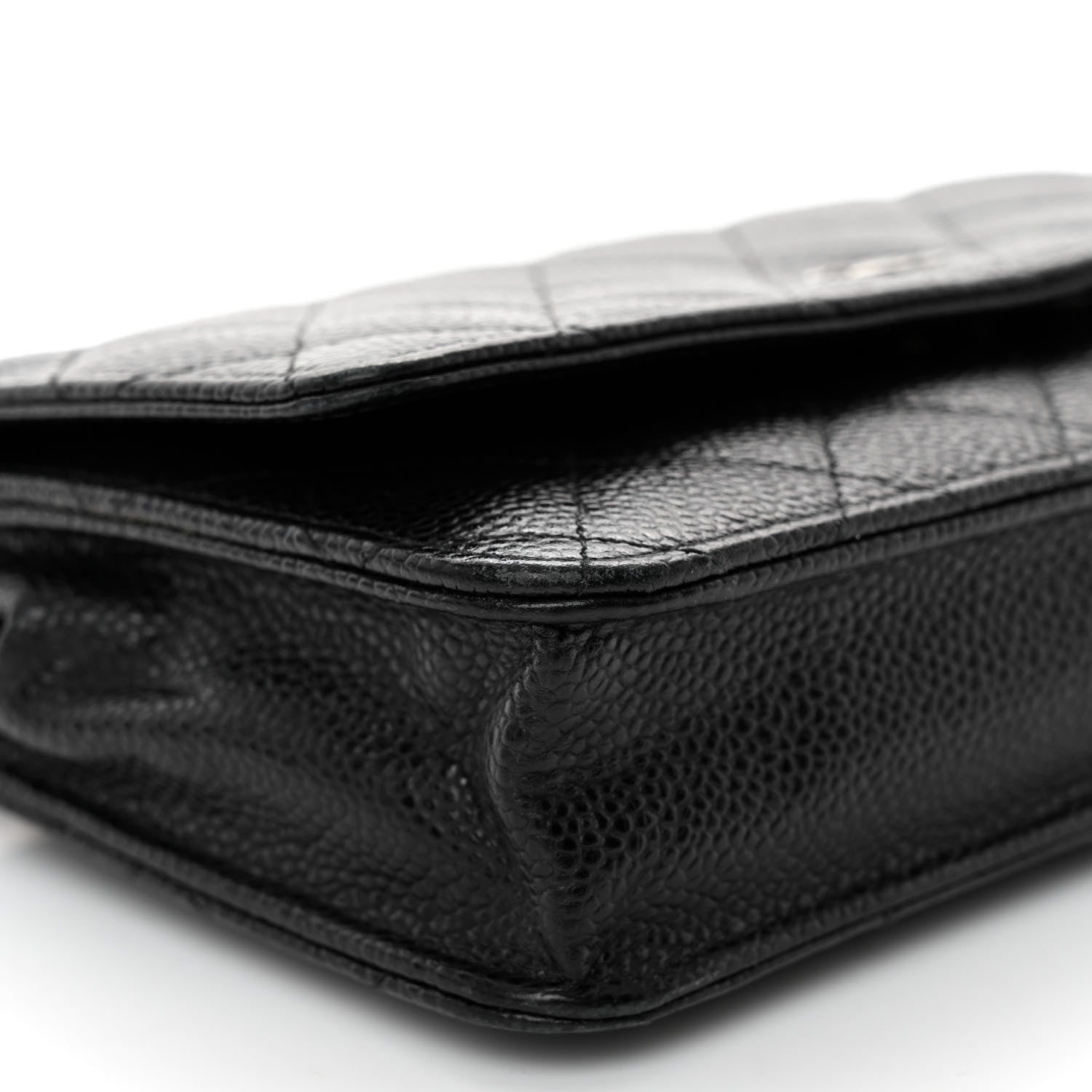 Chanel Caviar Quilted Wallet On Chain WOC Black 10 of 12
