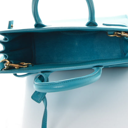 Saint Laurent Calfskin Nano Sac De Jour Turquoise 5 of 16