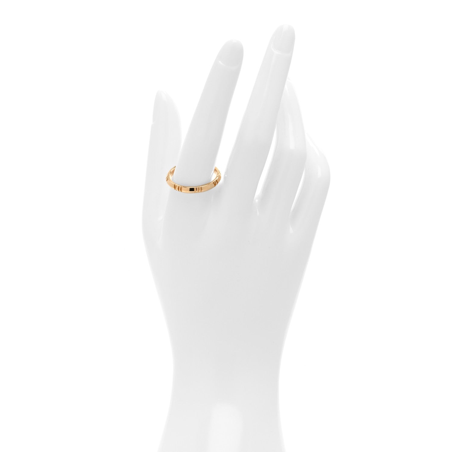 Tiffany 18K Rose Gold Atlas X Closed Narrow Ring 62 10 2 of 4