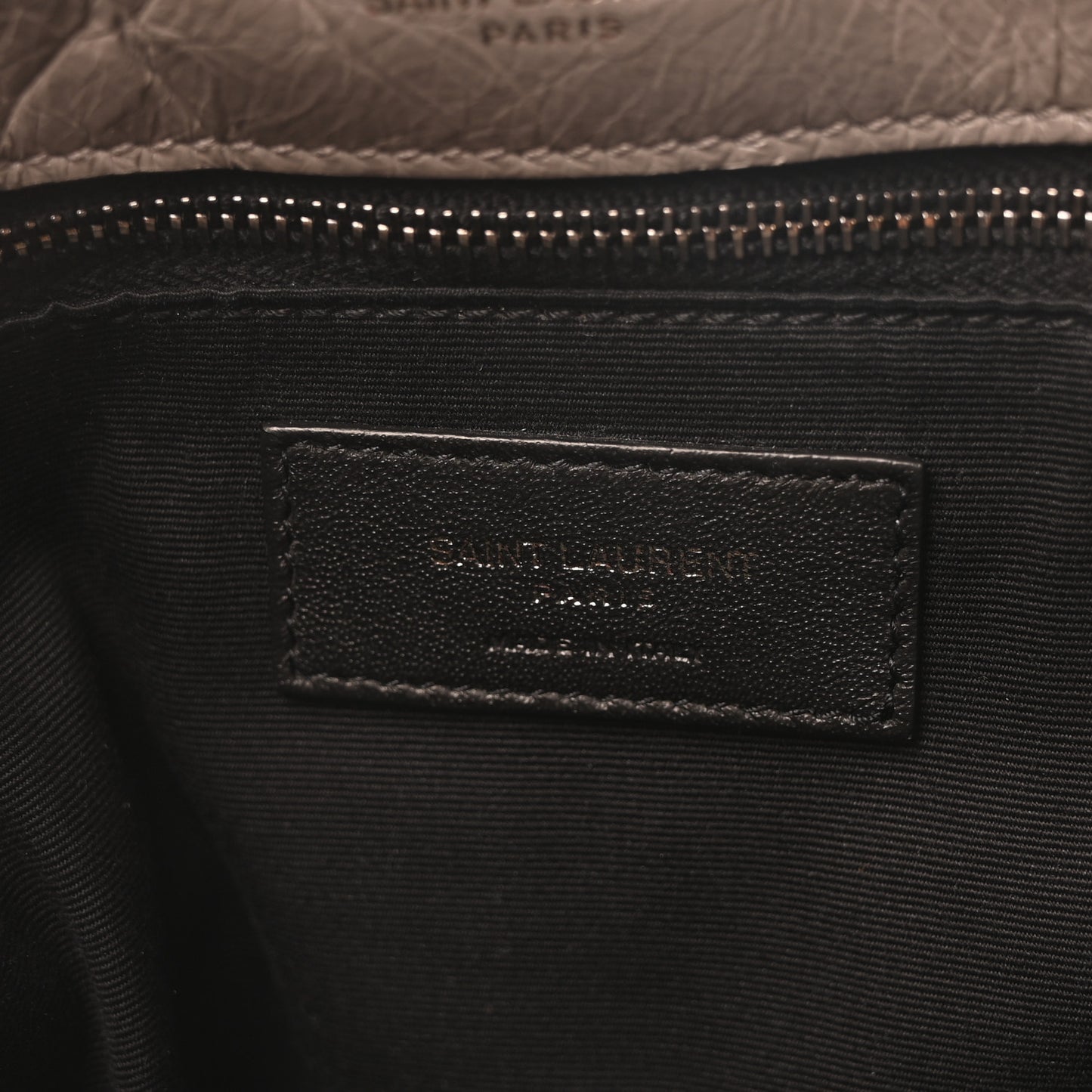 Crinkled Calfskin Matelasse Monogram Large Niki Chain Satchel Fog