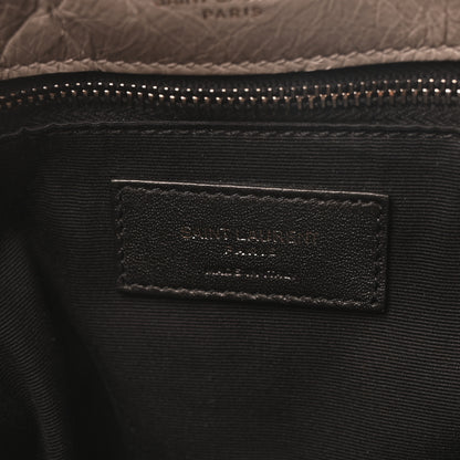 Saint Laurent Crinkled Calfskin Matelasse Monogram Large Niki Chain Satchel Fog 6 of 10