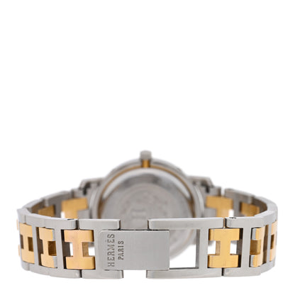 Hermes Stainless Steel 24mm Clipper Quartz Watch Gold 3 of 5