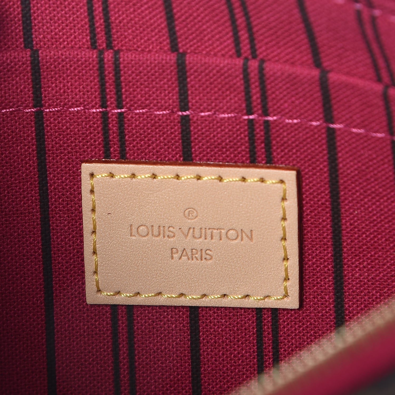 Louis Vuitton Monogram Neverfull MM GM Pochette Pivoine 6 of 8