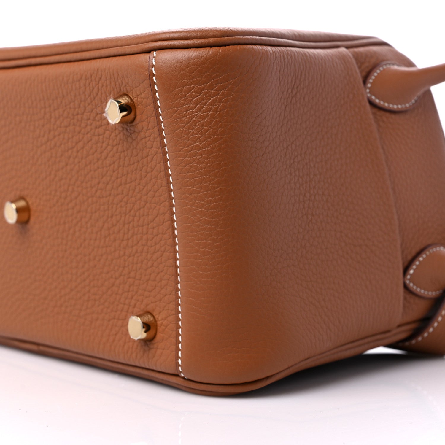 Hermes Taurillon Clemence Lindy 26 Gold 9 of 10
