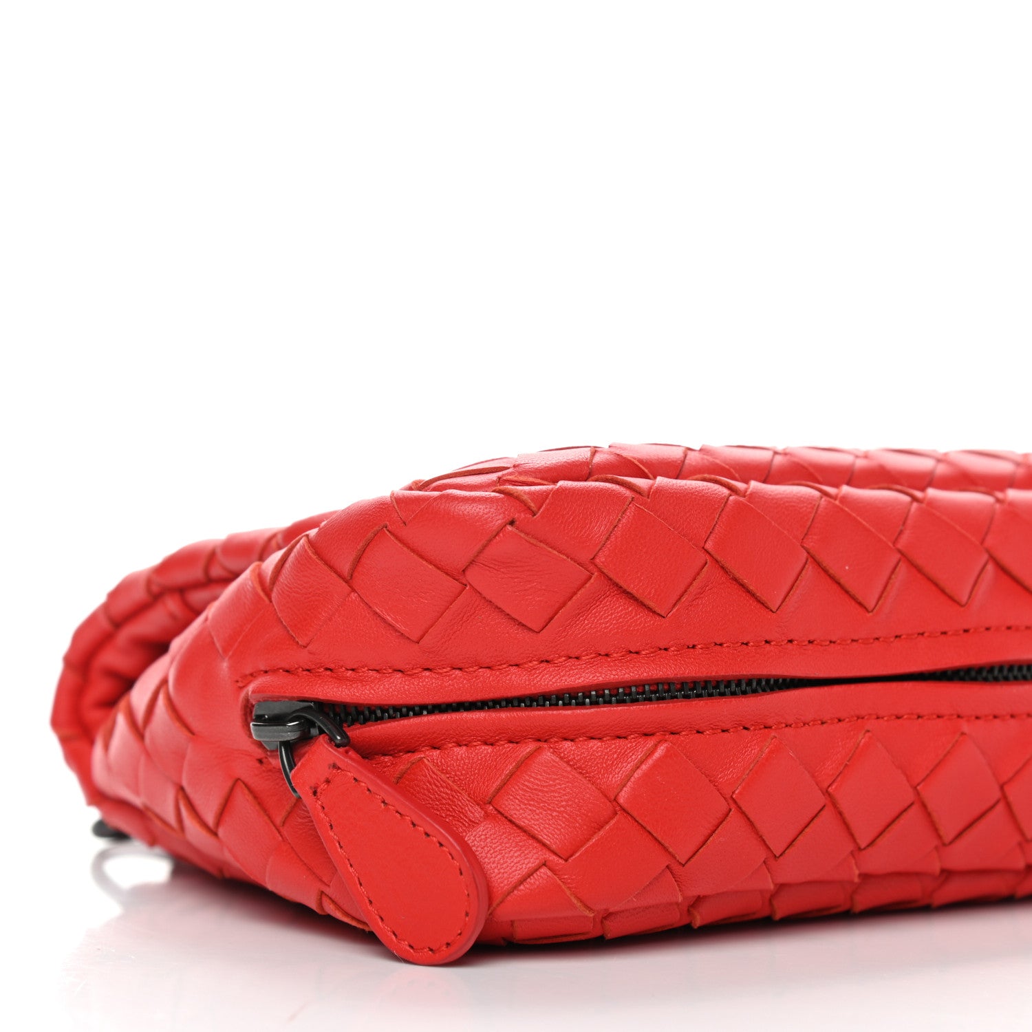 Bottega Veneta Nappa Intrecciato Mini Chain Messenger Red 7 of 11
