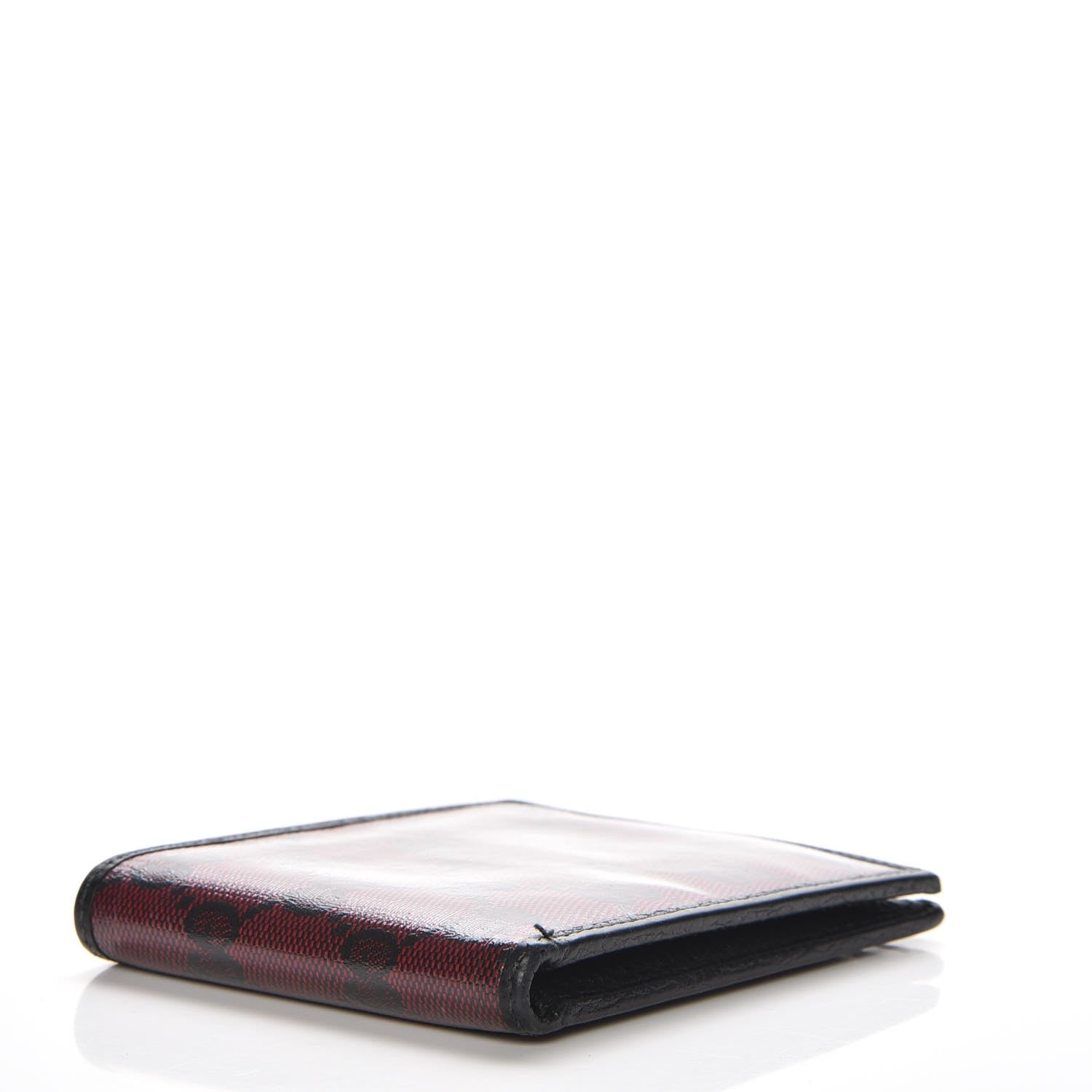 Gucci Crystal Monogram Dollar Calfskin Bi-Fold Wallet Light Cherry Black 4 of 9