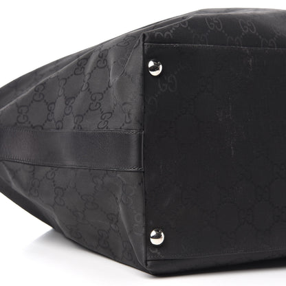 Gucci Nylon Monogram Oversized Overnight Bag Black 8 of 12