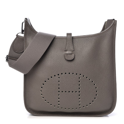 Hermes Taurillon Clemence Evelyne III PM Etain 1 of 12
