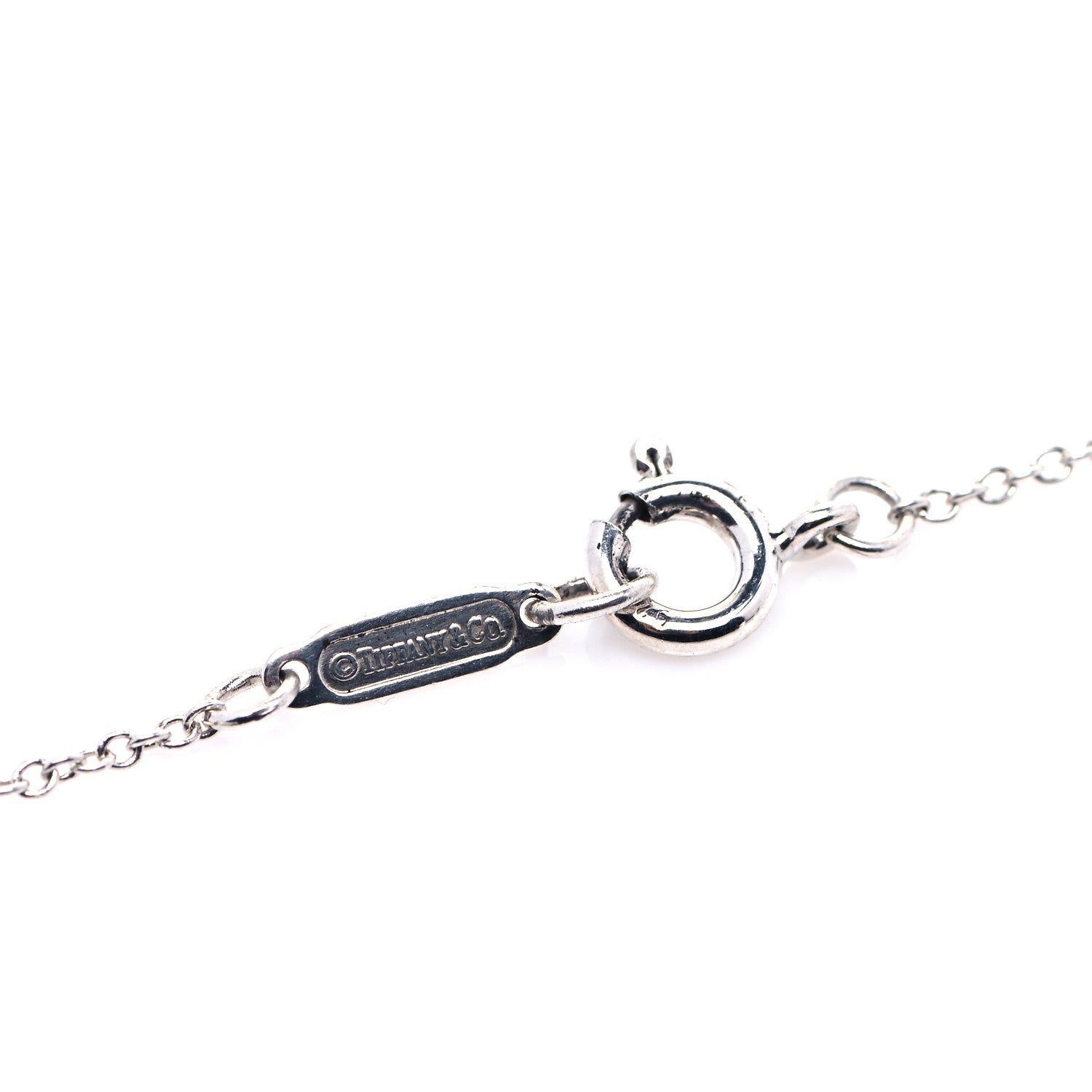 Tiffany Sterling Silver Small Bow Pendant Necklace 4 of 5