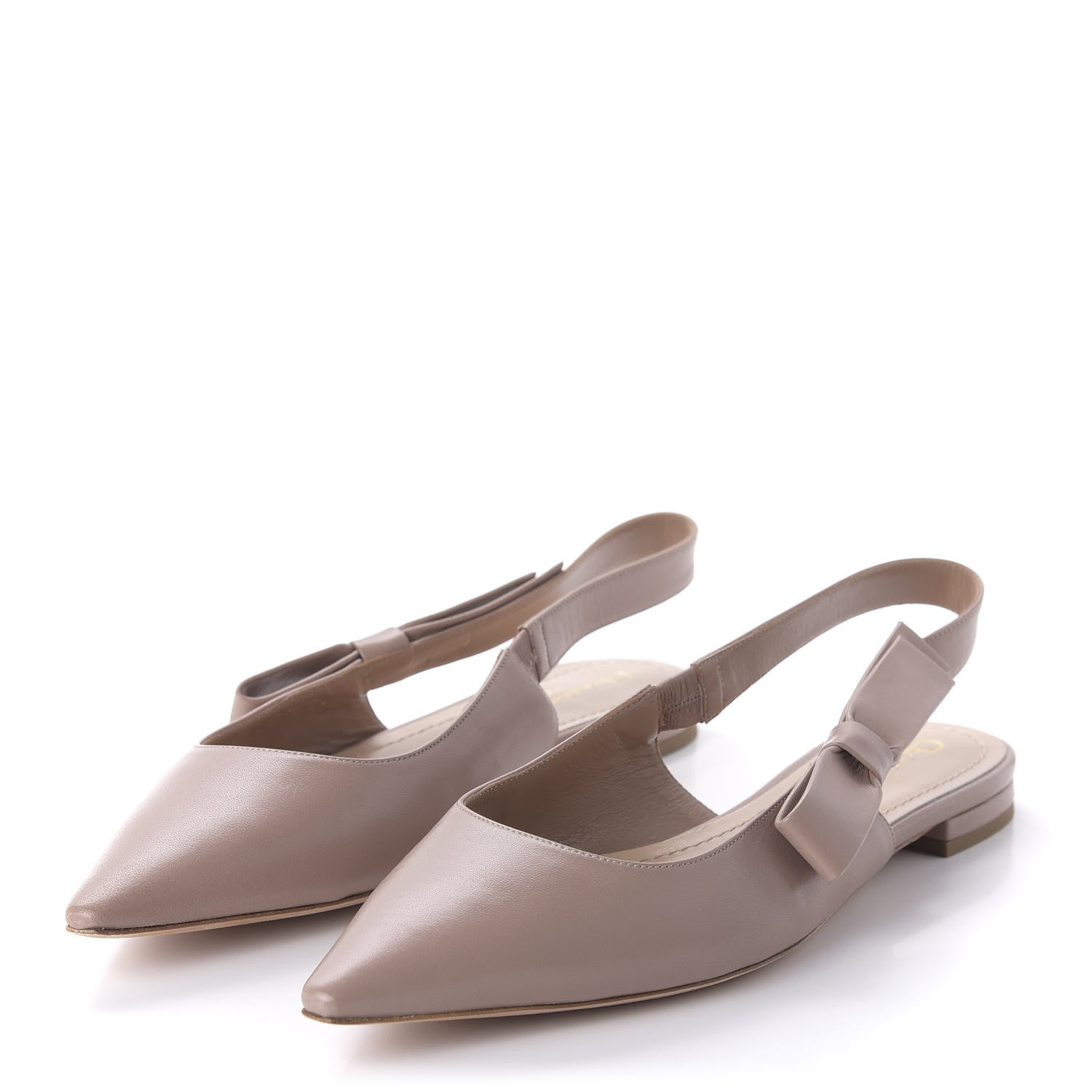 Christian Dior Lambskin Sweet D Ballerina Slingback Flat 40.5 Powder Pink 3 of 9