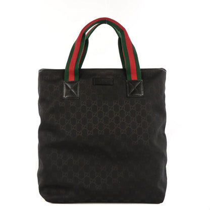 Gucci GG Monogram Medium Web Handle Vertical Tote Black 1 of 7