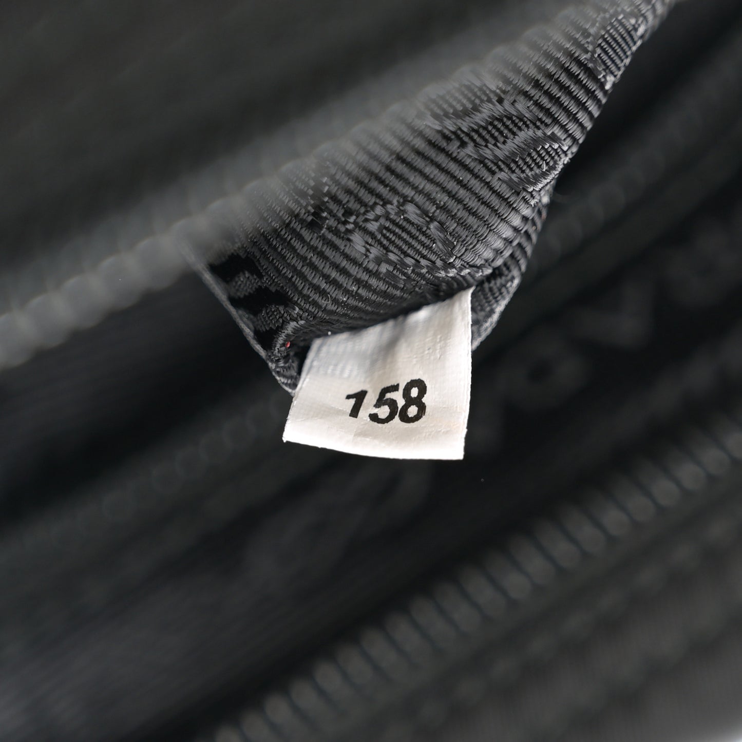 Nylon Vela Double Snap Buckle Messenger Bag Black