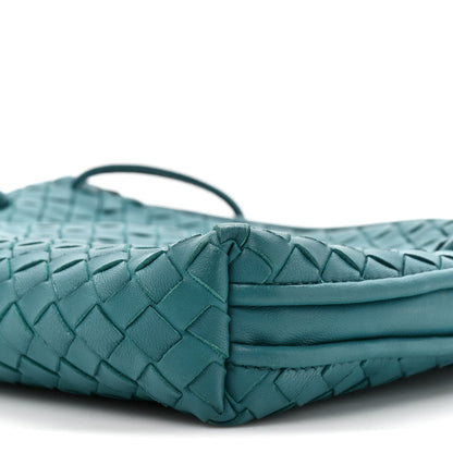 Bottega Veneta Nappa Intrecciato Nodini Crossbody Messenger Mallard 9 of 12