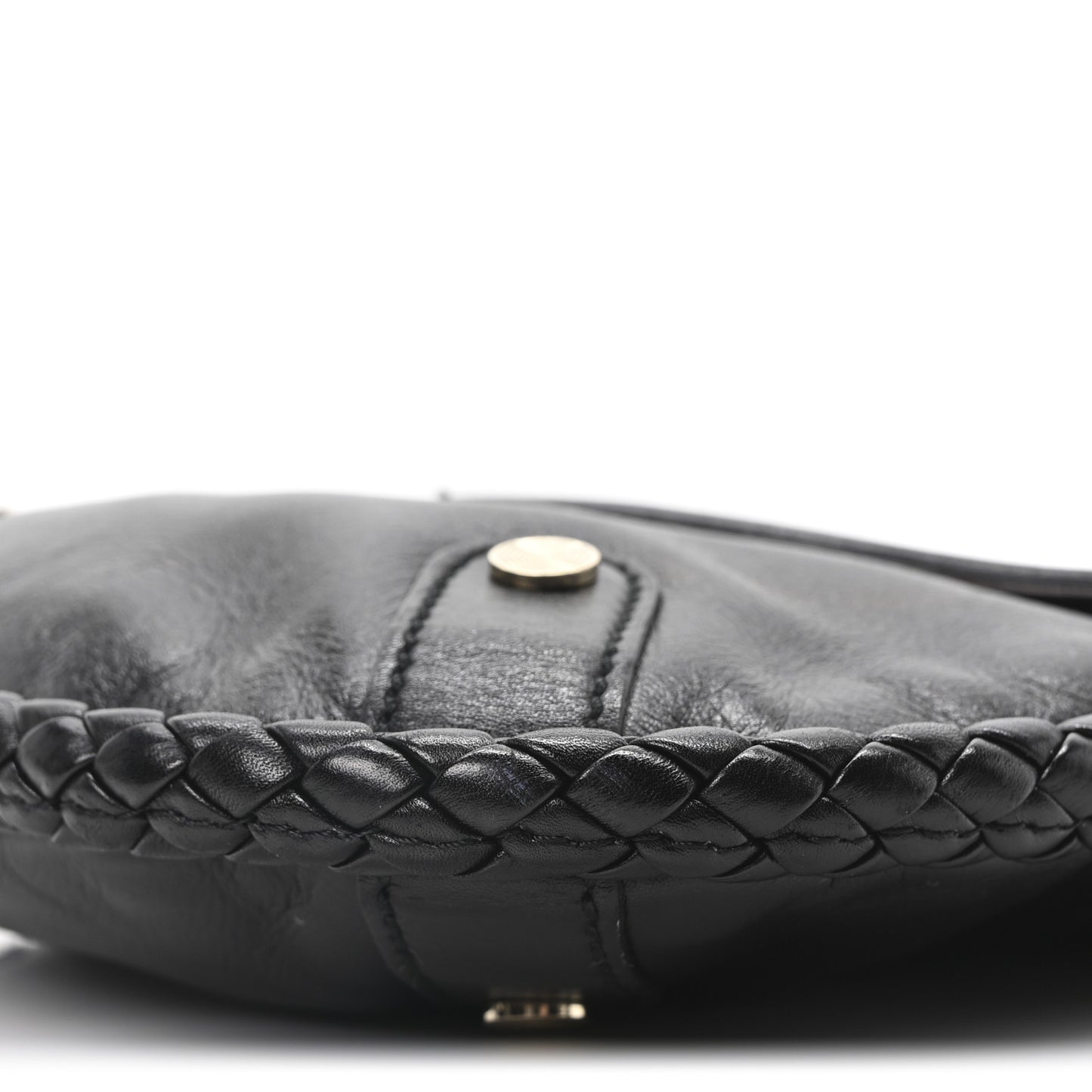 Calfskin Small Britt Tassel Shoulder Bag Black