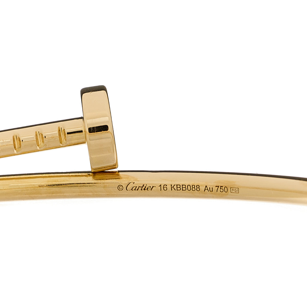 Cartier 18K Yellow Gold Small Juste Un Clou Bracelet 16 3 of 3